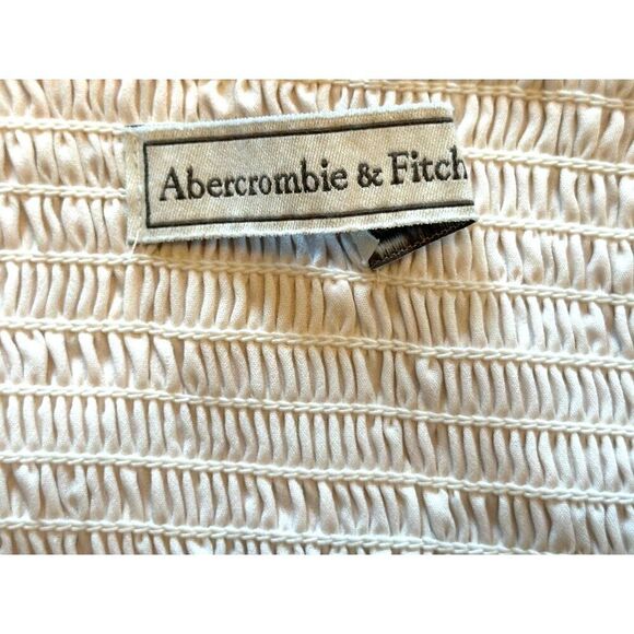 Abercrombie and Fitch Pink and White Flowy V-neck Mini Dress Size Medium - Picture 6 of 7